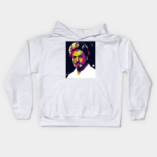 Shah Rukh Khan Colorful with Background Kids Hoodie